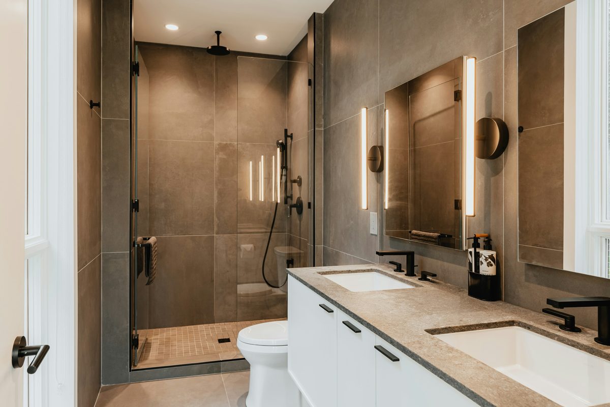 Modern bathroom renovation